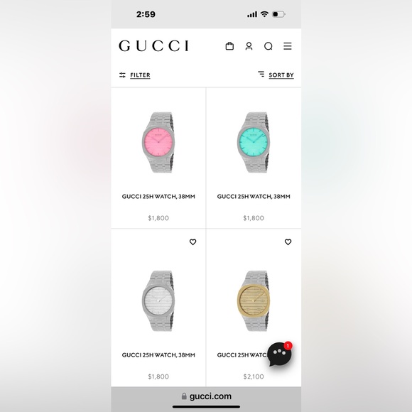 Gucci 25H 38mm - Picture 7 of 7